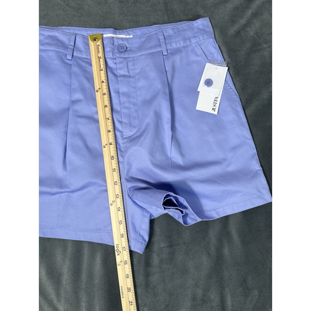 Just Fab Lavender Womens Pleated Shorts NWT Sz L - Picture 6 of 13